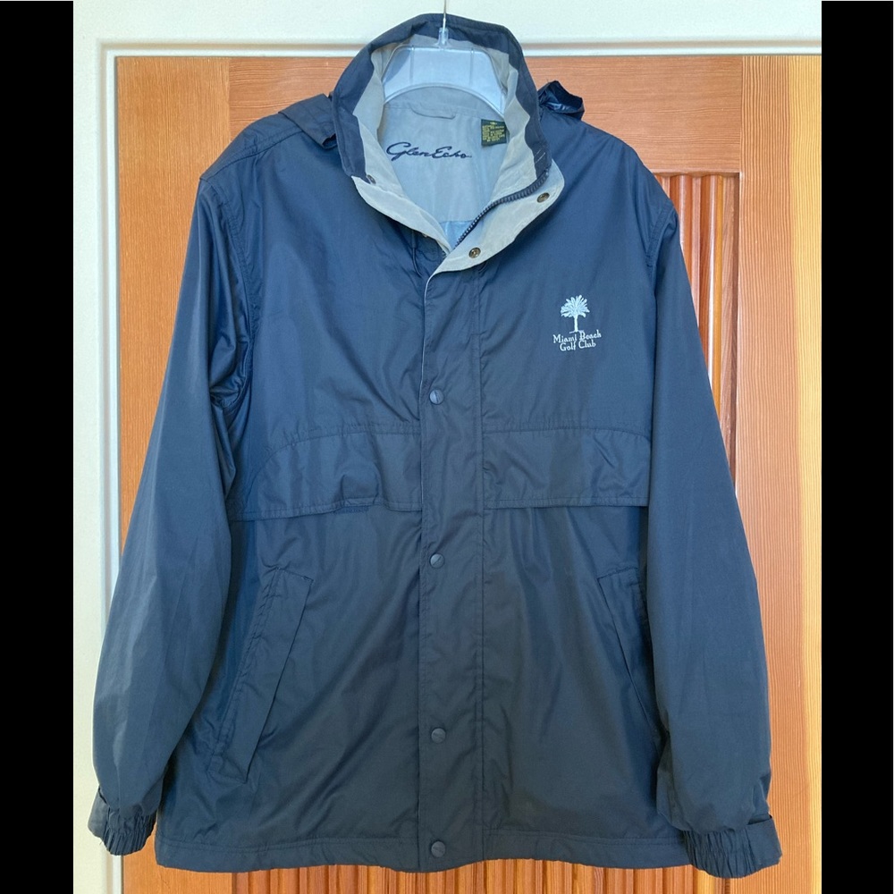 Miami Beach Golf Club Glen Echo Blue Windbreaker M